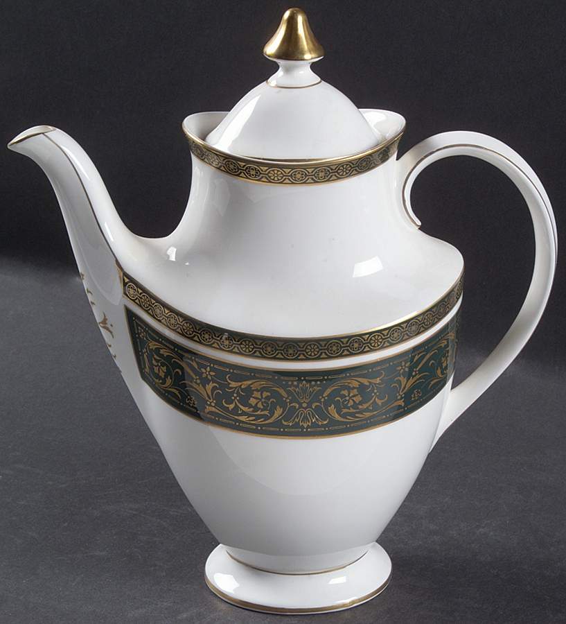 Vanborough Green Coffee Pot & Lid by Royal Doulton-1