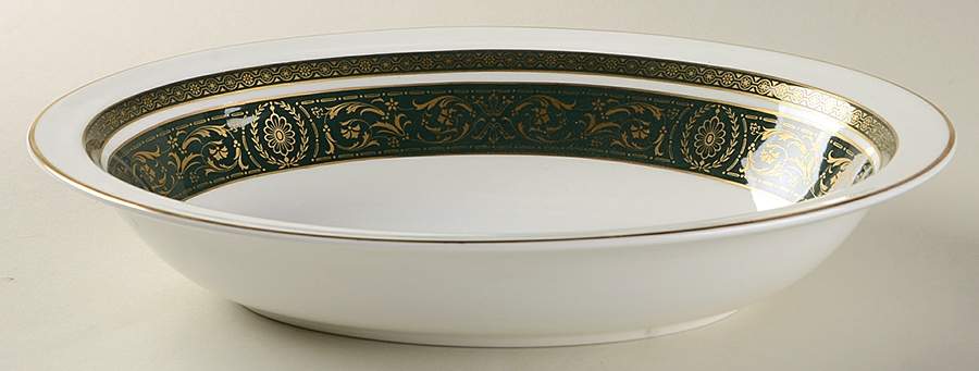 Vanborough Green 10" Oval Vegetable Bowl by Royal Doulton-1