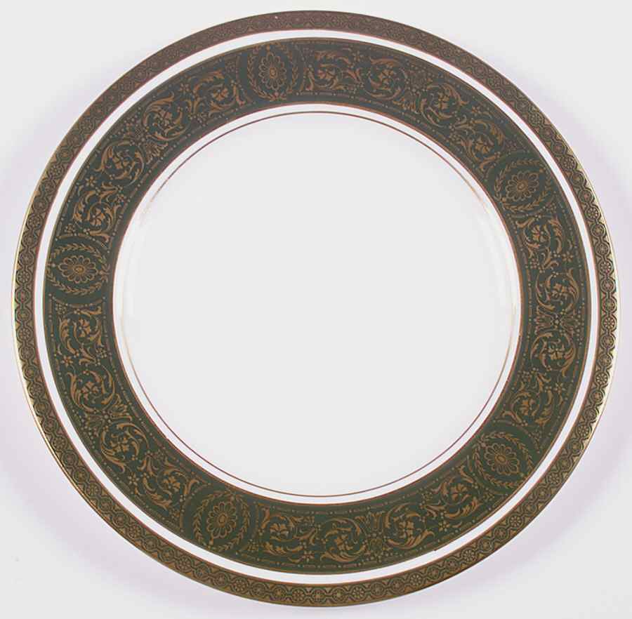 Vanborough Green Luncheon Plate by Royal Doulton-1