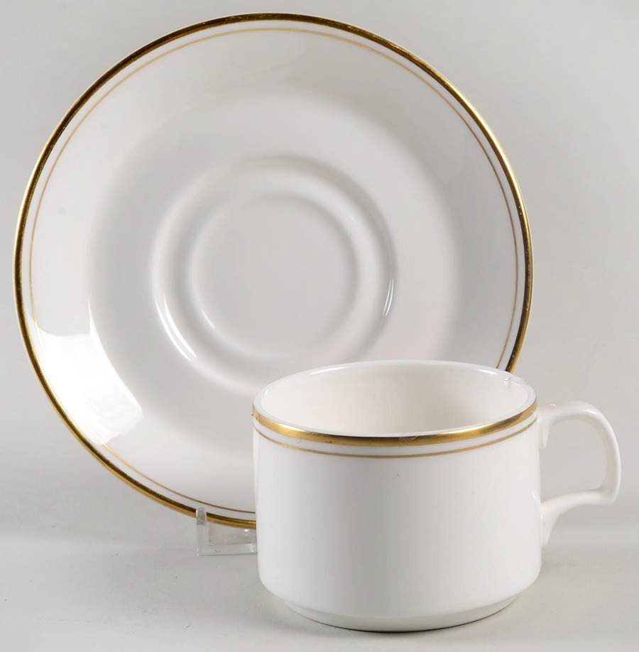 Venice Gold Footed Cup & Saucer Set by Royal Doulton-1
