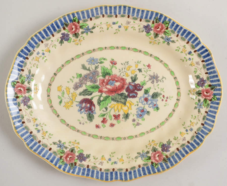 The Vernon 10" Oval Serving Platter by Royal Doulton-1