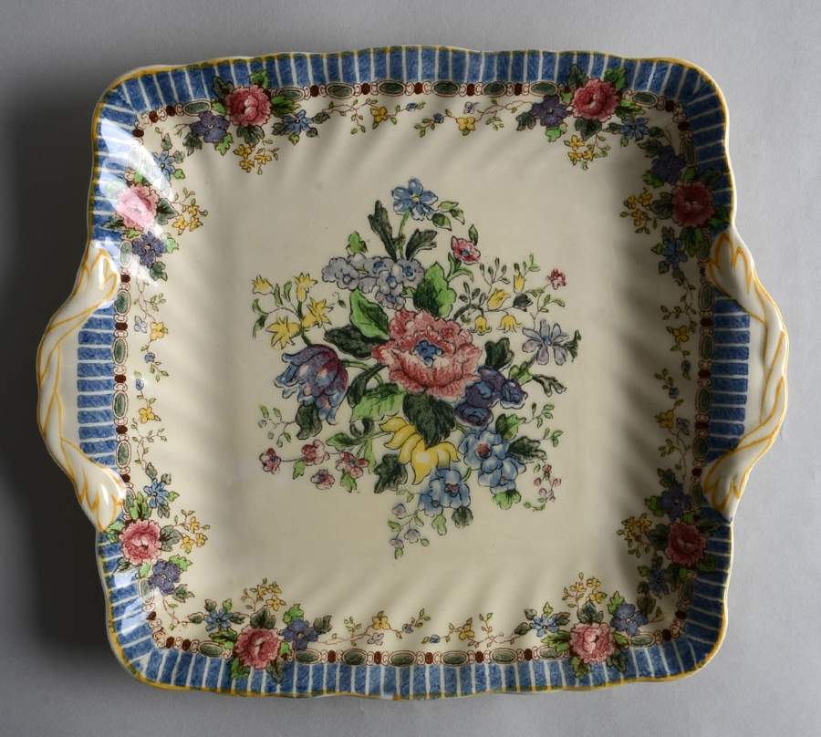 The Vernon Square Handled Cake Plate by Royal Doulton-1