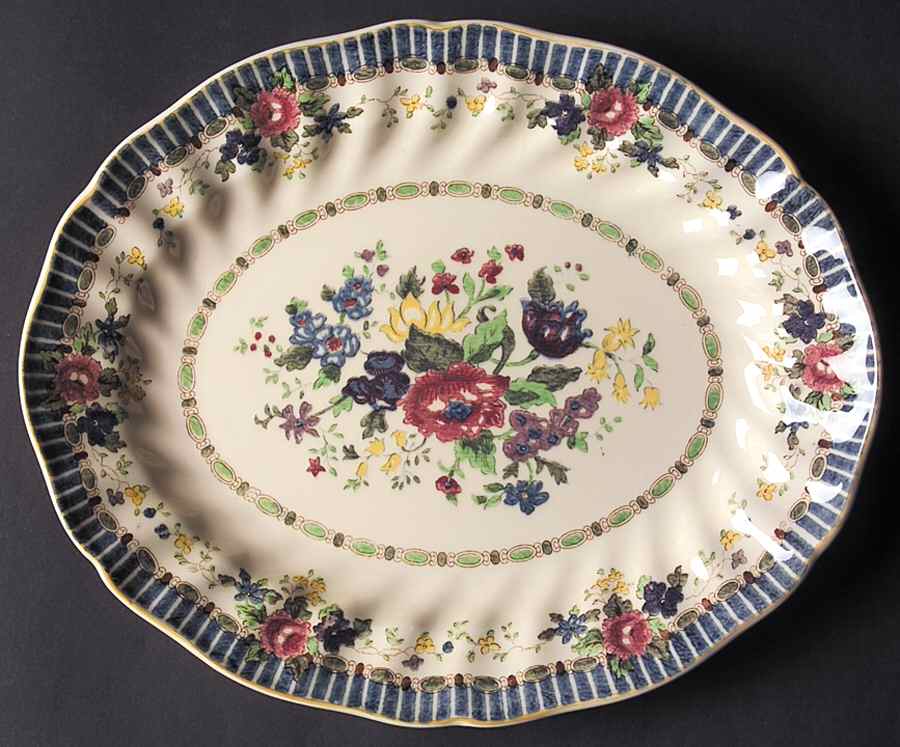 The Vernon 11" Oval Serving Platter by Royal Doulton-1
