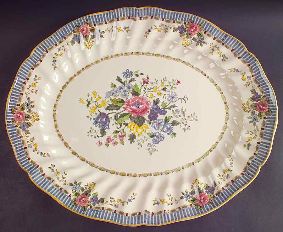 The Vernon 17" Oval Serving Platter by Royal Doulton-1