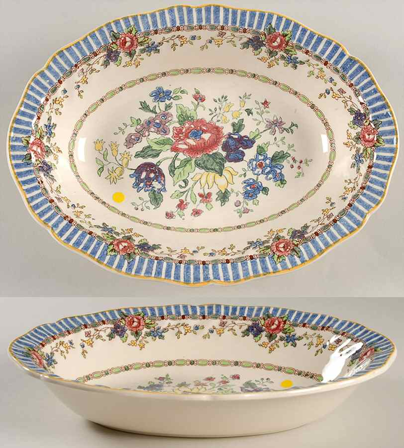 The Vernon 9" Oval Vegetable Bowl by Royal Doulton-1