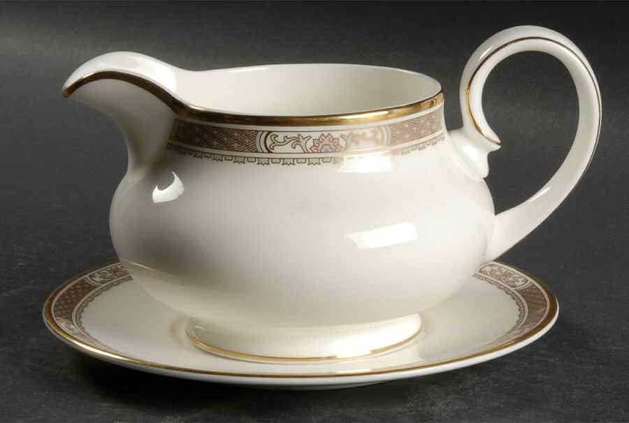 Vermont Brown Gravy Boat & Underplate by Royal Doulton-1
