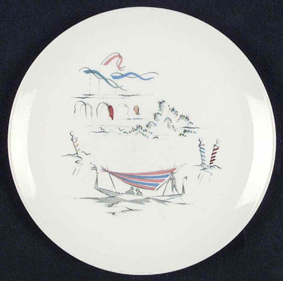 Venetian Scenes Bread & Butter Plate by Royal Doulton-1
