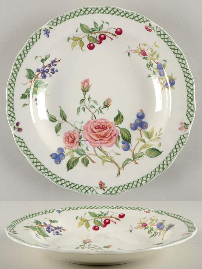 Victorian Garden 9" Soup/Pasta Bowl by Royal Doulton-1