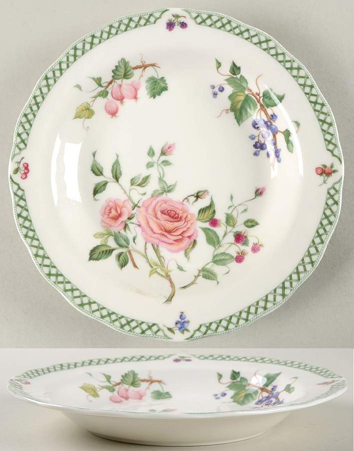 Victorian Garden Rim Soup Bowl by Royal Doulton-1