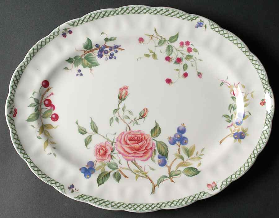 Victorian Garden 13" Oval Serving Platter by Royal Doulton-1