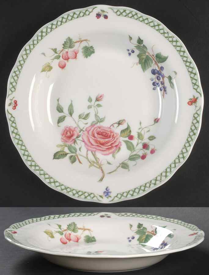Victorian Garden Large Rim Soup Bowl by Royal Doulton-1