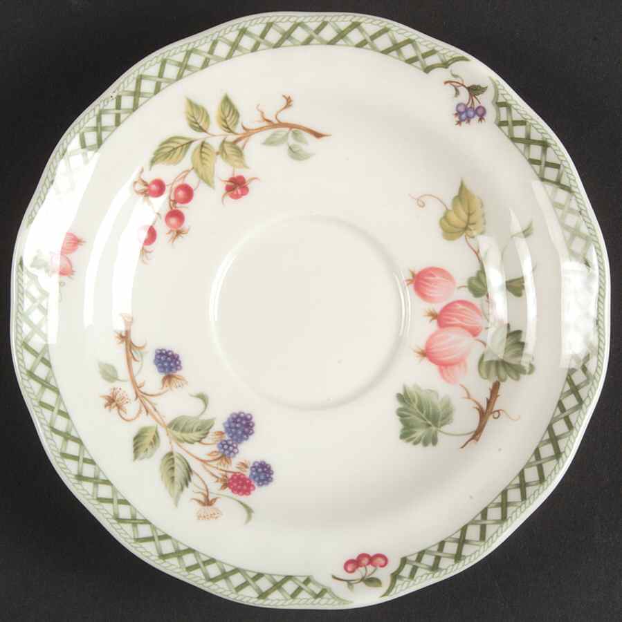 Victorian Garden Saucer by Royal Doulton-1