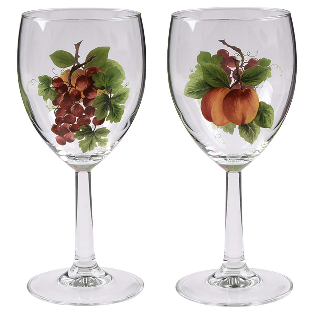 Vintage Grape 8 Oz Glassware Goblet by Royal Doulton-1