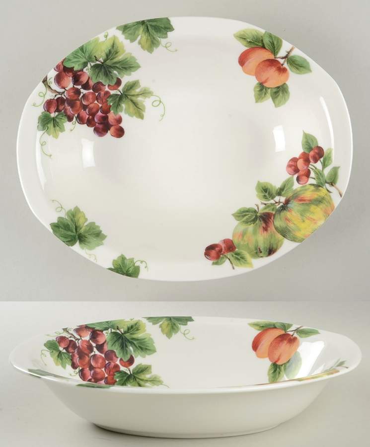 Vintage Grape 10" Oval Vegetable Bowl by Royal Doulton-1