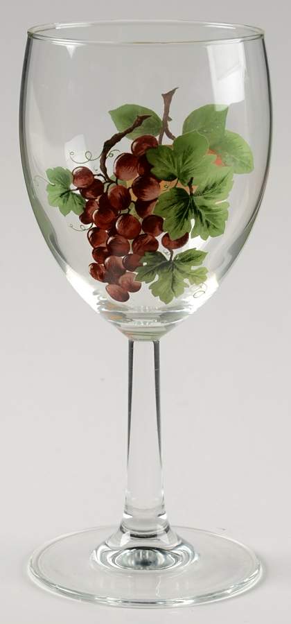 Vintage Grape 8 Oz Glassware Goblet by Royal Doulton-1