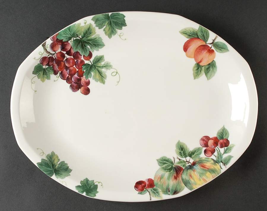 Vintage Grape 13" Oval Serving Platter by Royal Doulton-1