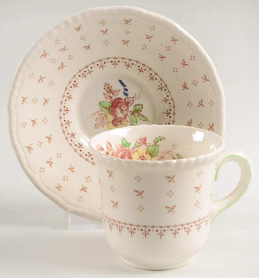 Warwick Flat Demitasse Cup & Saucer Set by Royal Doulton-1
