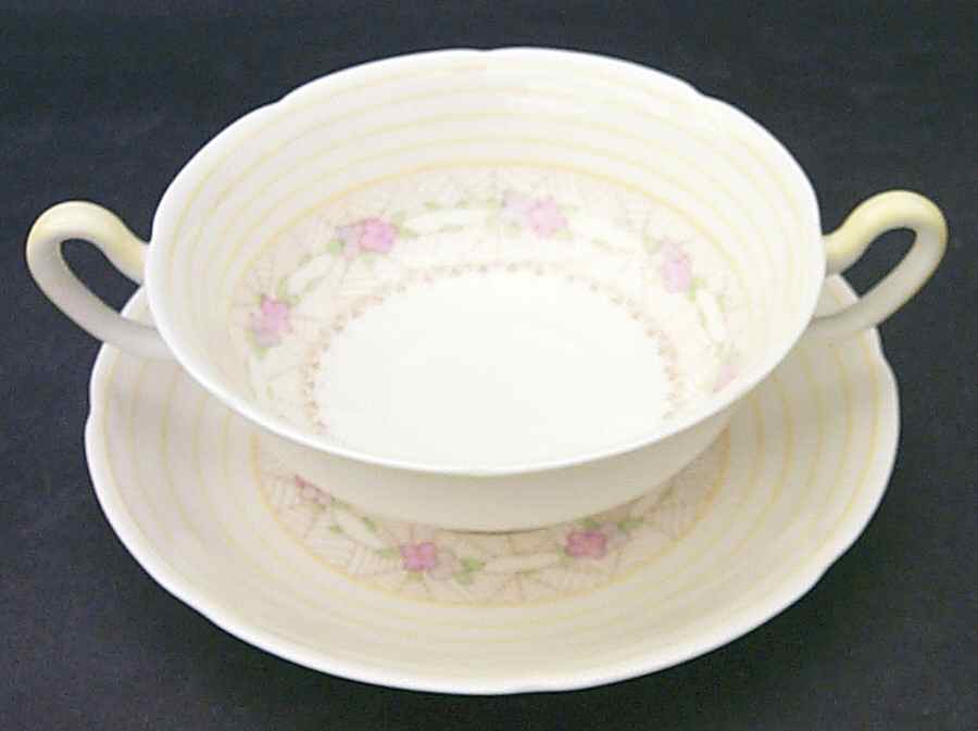 The Westminster Footed Cream Soup Bowl & Saucer Set by Royal Doulton-1