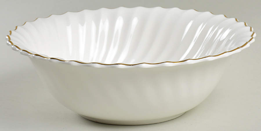 White 9" Round Vegetable Bowl by Royal Doulton-1