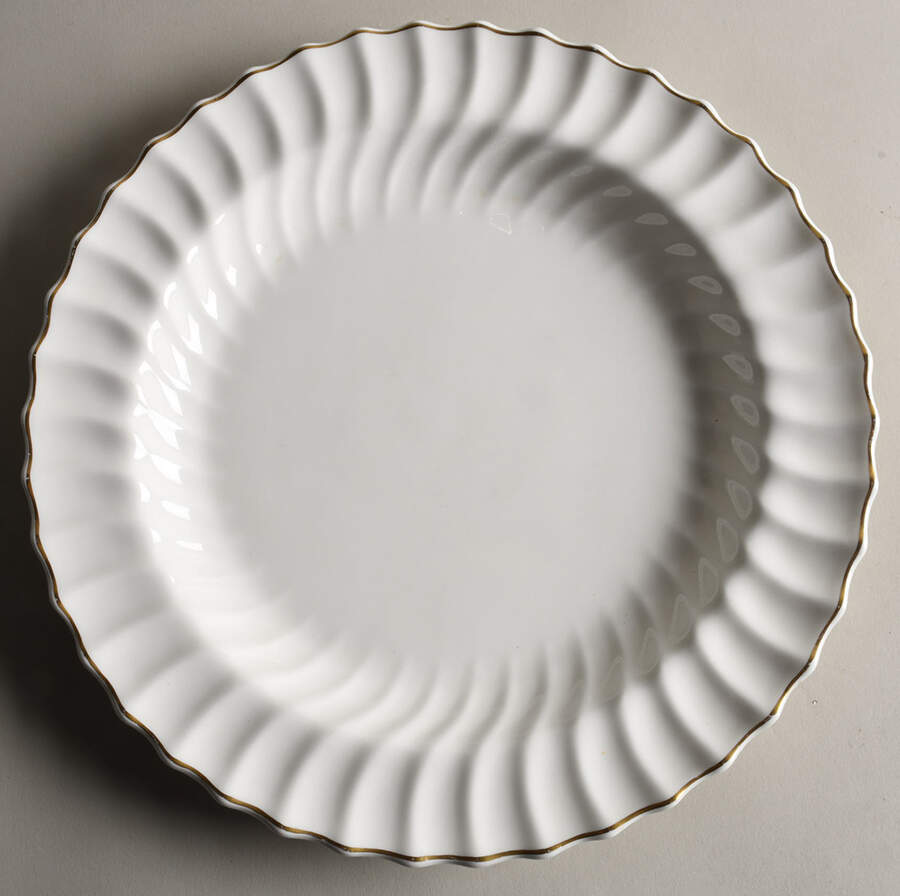 White Chop Plate (Round Platter) by Royal Doulton-1