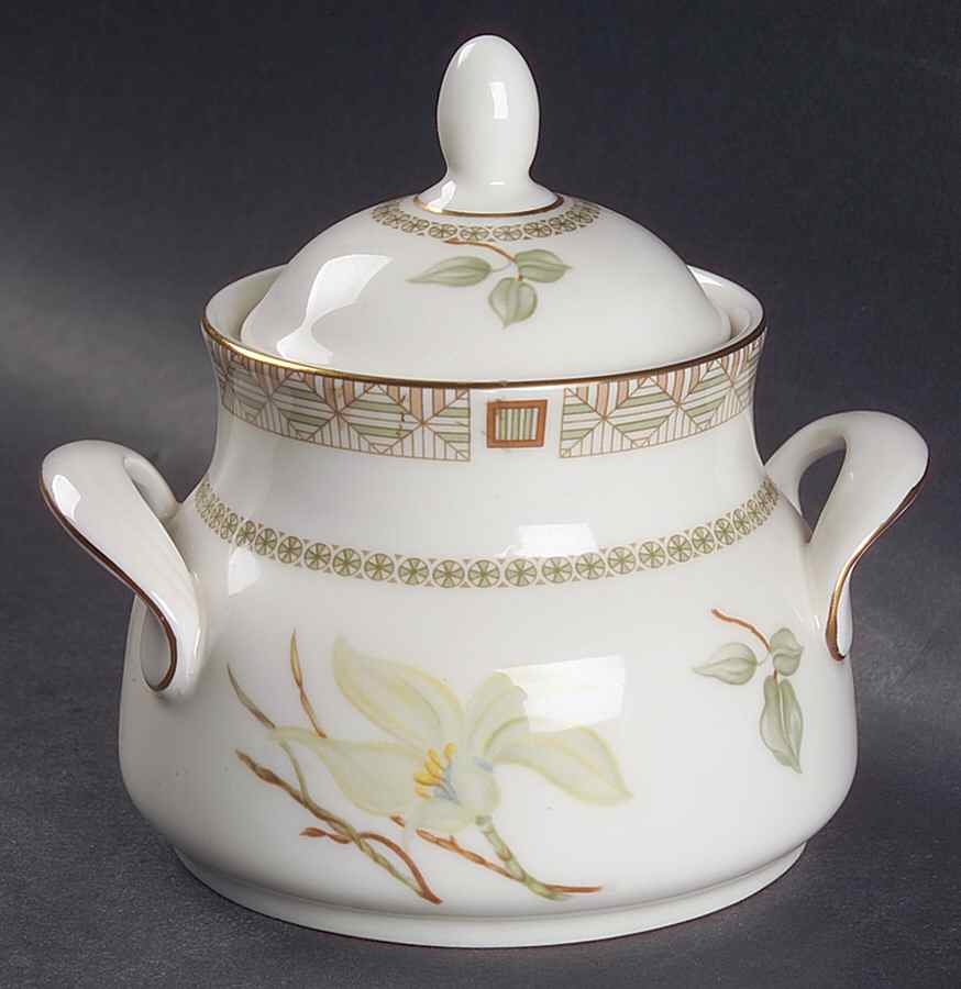 White Nile Sugar Bowl & Lid by Royal Doulton-1