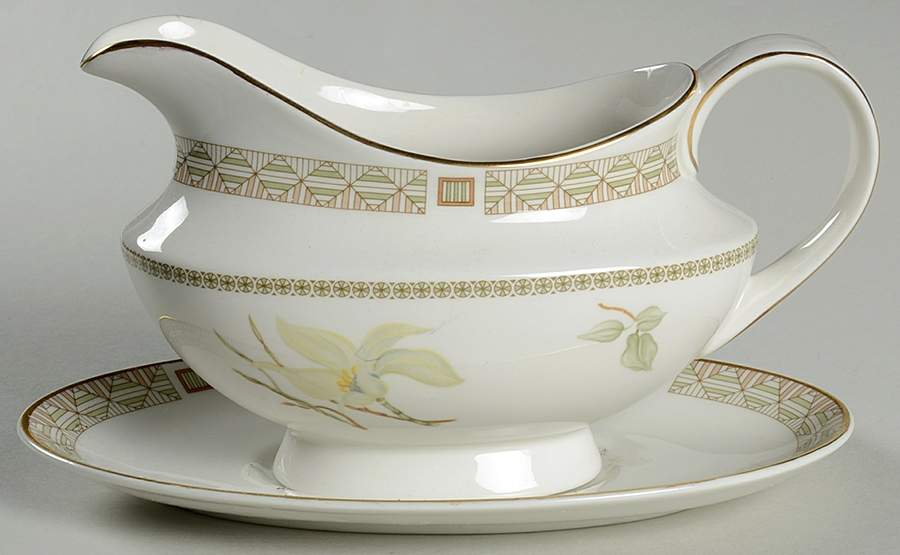 White Nile Gravy Boat & Underplate by Royal Doulton-1