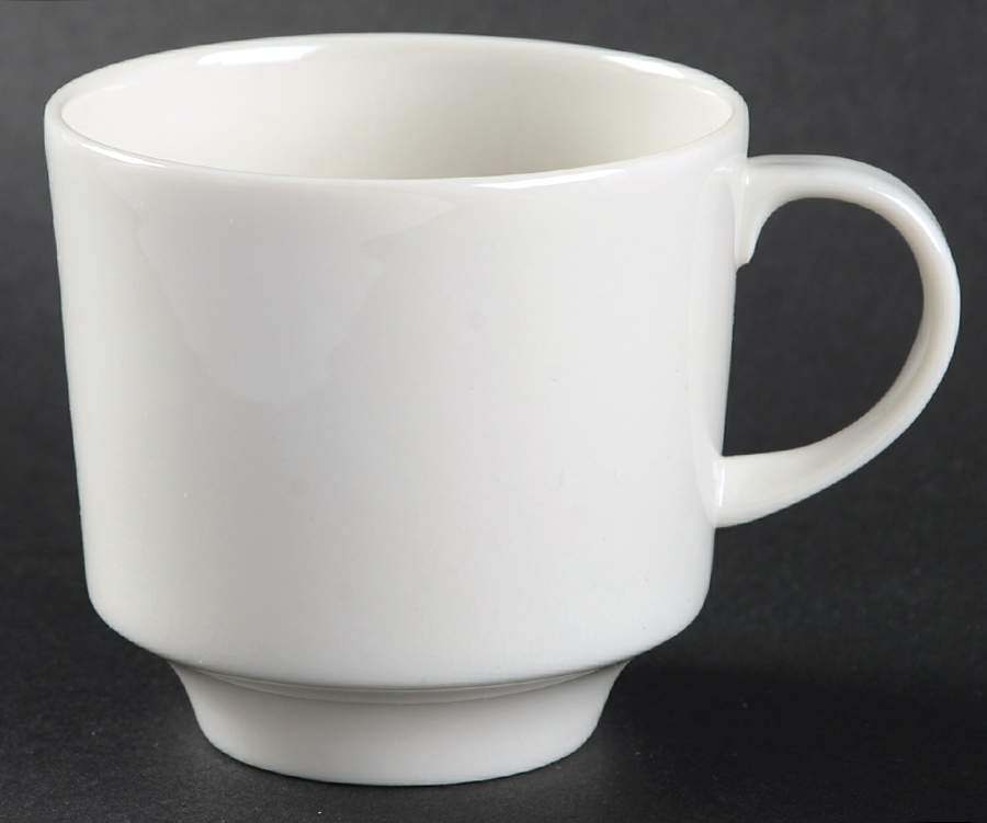 Prisma White Flat Cup by Royal Doulton-1