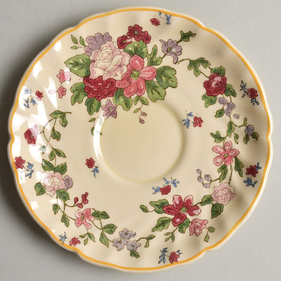 Wildflower Saucer for Cream Soup Bowl by Royal Doulton-1