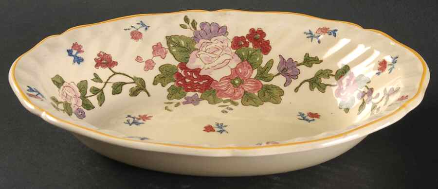 Wildflower 9" Oval Vegetable Bowl by Royal Doulton-1