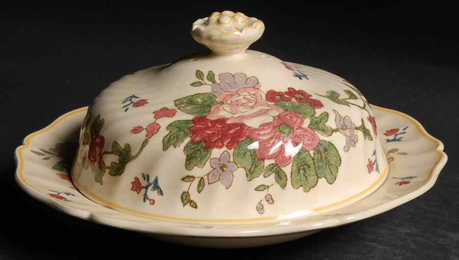 Wildflower Muffin Dish & Lid by Royal Doulton-1