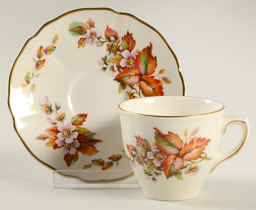 Wilton (Earthenware) Flat Demitasse Cup & Saucer Set by Royal Doulton-1