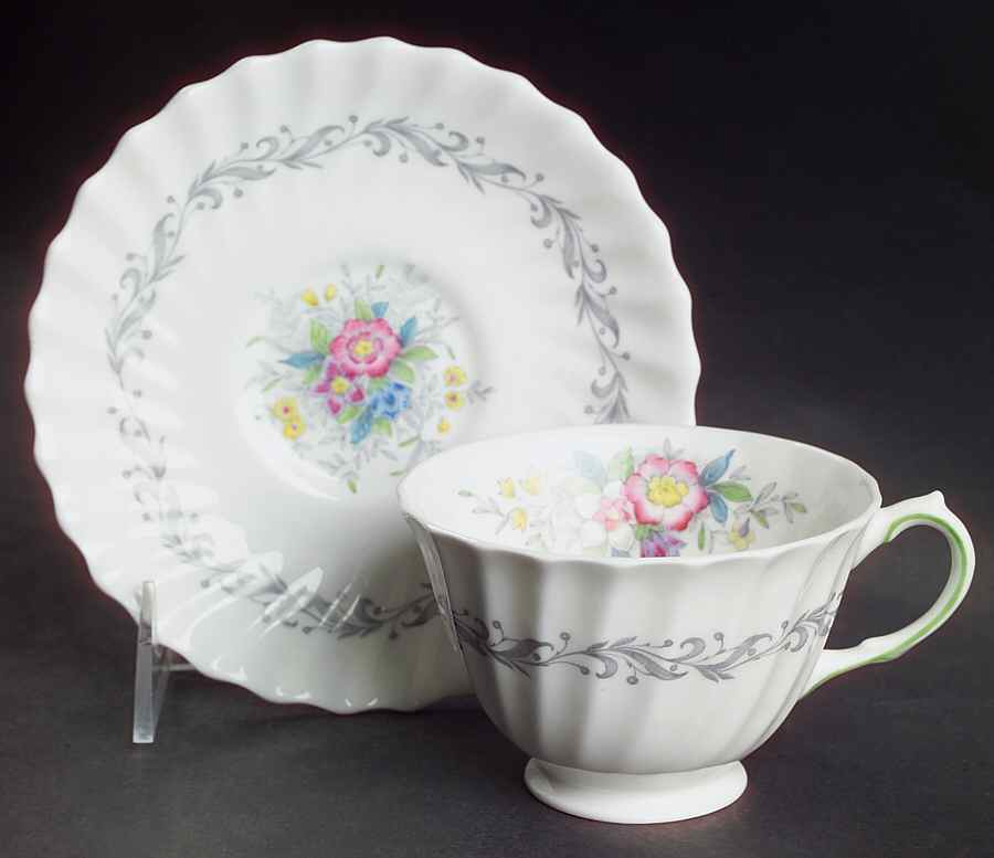 Windermere Footed Cup & Saucer Set by Royal Doulton-1