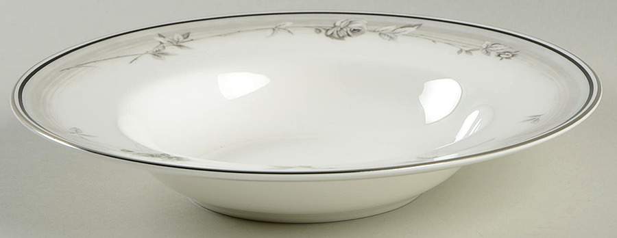 Winter Rose Rim Soup Bowl by Royal Doulton-1