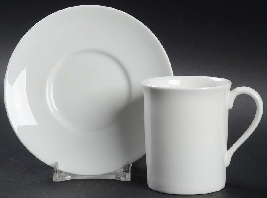 Wistful (Georgian Shape) Flat Demitasse Cup & Saucer Set by Royal Doulton-1