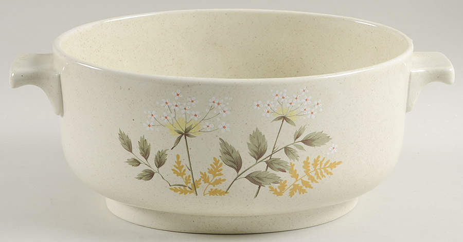 Will O' The Wisp (Double Green Lne) 2.5 Quart Oval Covered Casserole No Lid by Royal Doulton-1