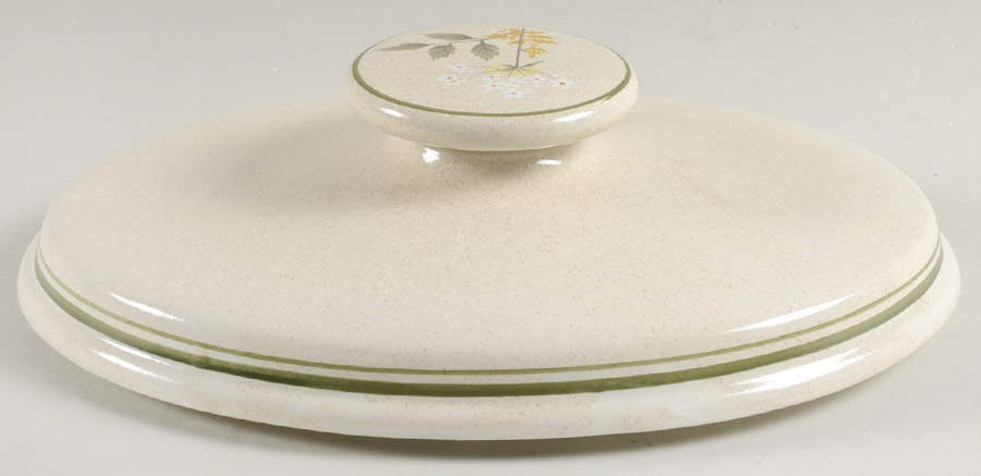 Will O' The Wisp (Double Green Lne) Lid for 2.5 Quart Oval Covered Casserole by Royal Doulton-1