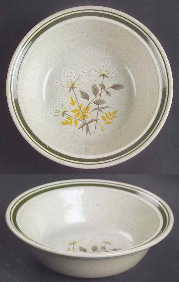 Will O' The Wisp (Double Green Lne) Rim Fruit/Dessert (Sauce) Bowl by Royal Doulton-1