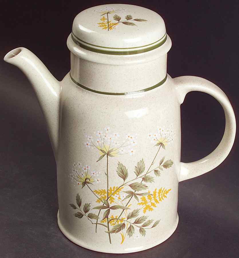 Will O' The Wisp (Double Green Lne) Coffee Pot & Lid by Royal Doulton-1