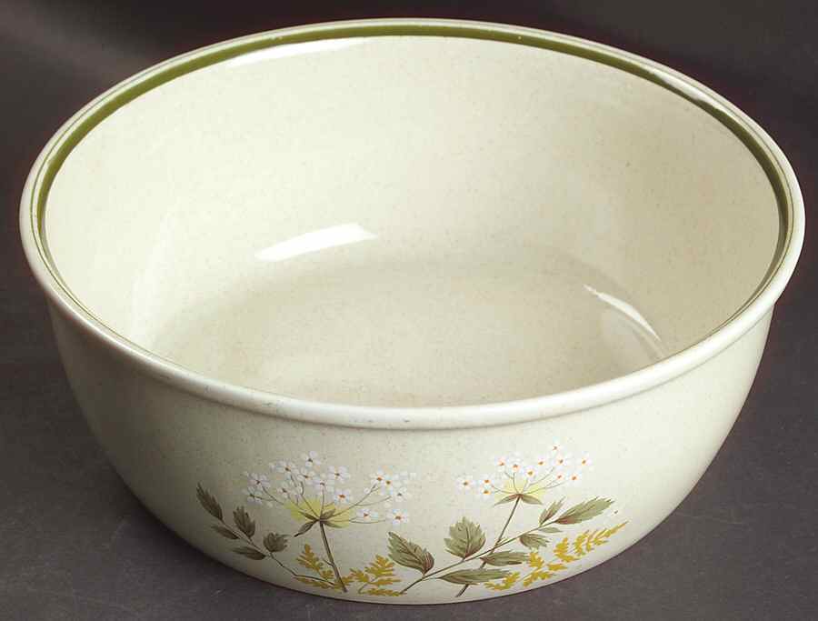Will O' The Wisp (Double Green Lne) 9" Salad Serving Bowl by Royal Doulton-1