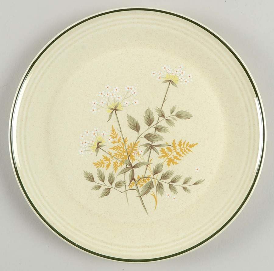 Will O' The Wisp (Single Green Line) Salad Plate by Royal Doulton-1
