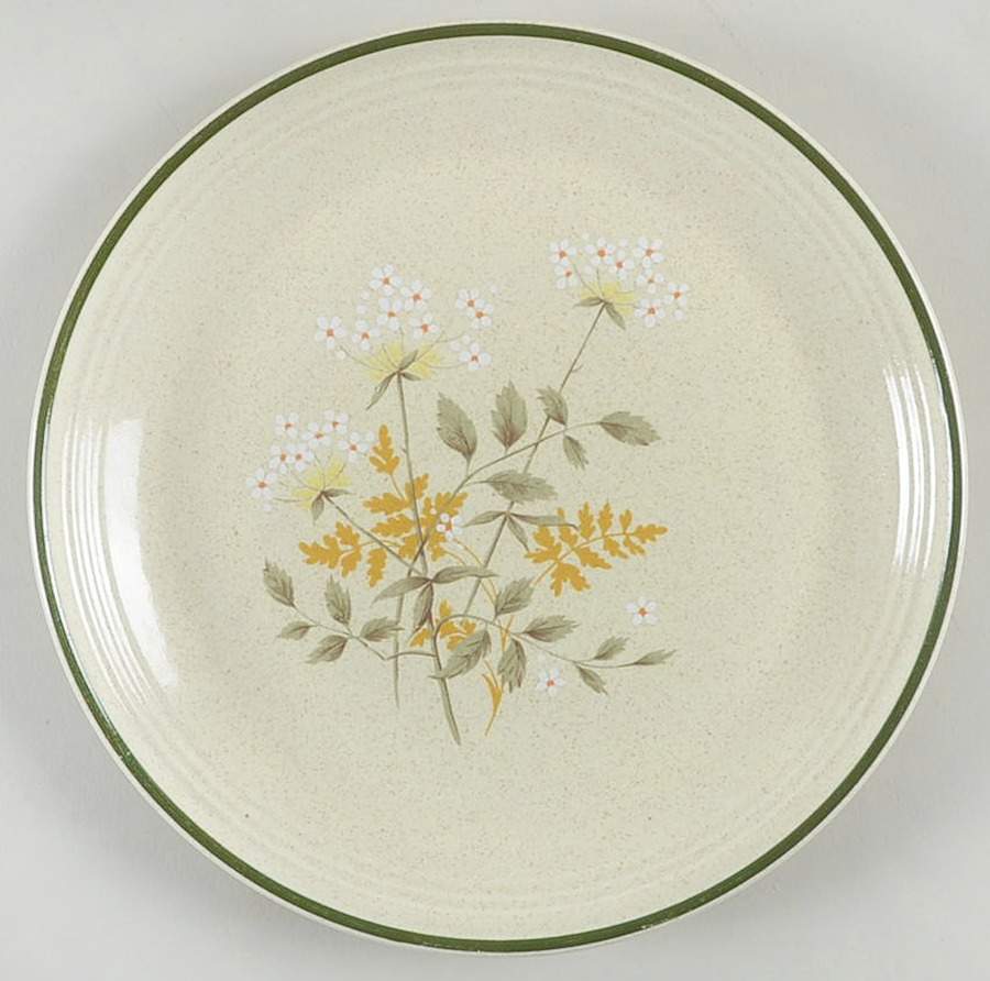 Will O' The Wisp (Single Green Line) Bread & Butter Plate by Royal Doulton-1