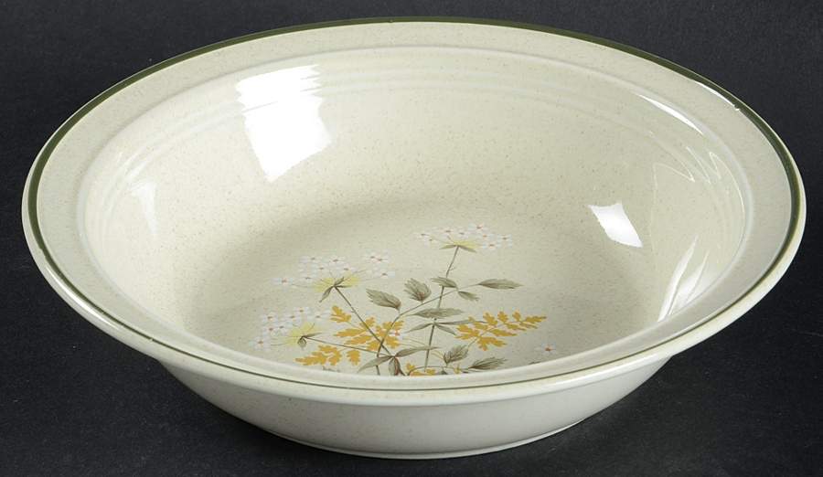Will O' The Wisp (Single Green Line) Rim Soup Bowl by Royal Doulton-1