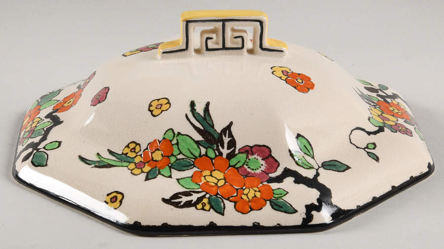 Woburn Black (No White Flowers) Lid for Round Vegetable by Royal Doulton-1