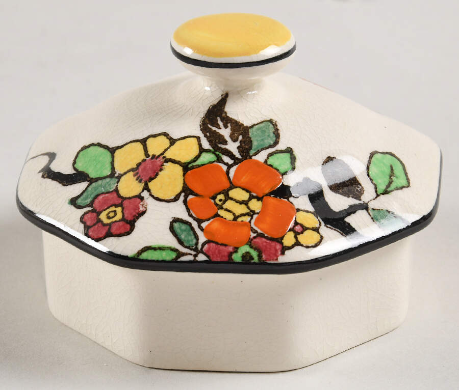Woburn Black (No White Flowers) Lid for Teapot by Royal Doulton-1