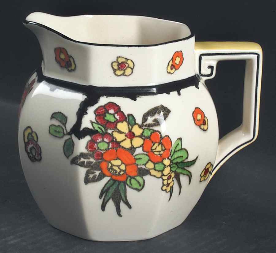 Woburn Black (No White Flowers) 32 Oz Pitcher by Royal Doulton-1