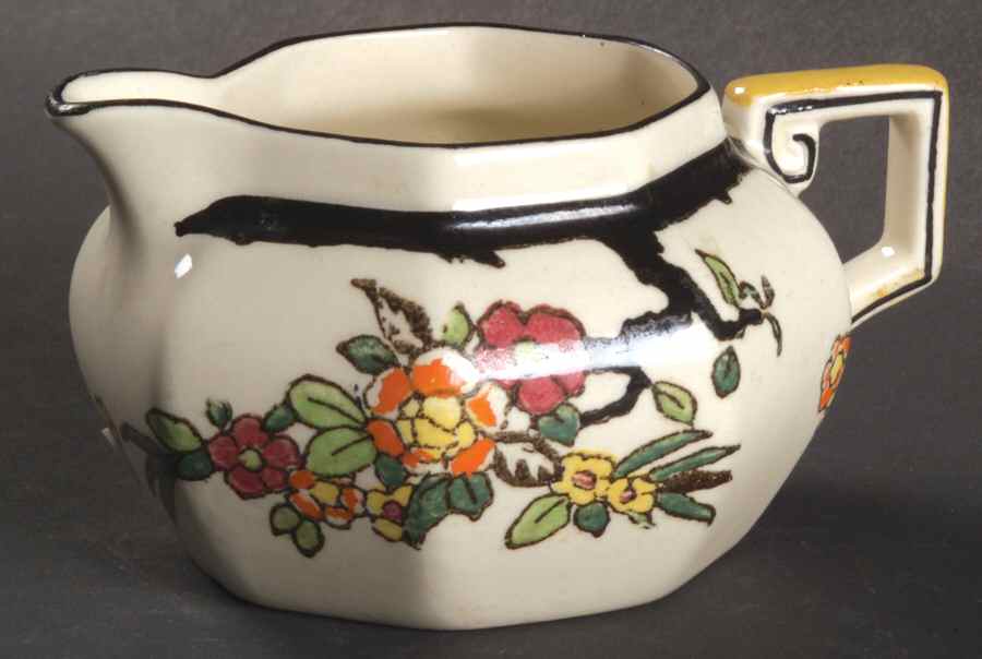 Woburn Black (No White Flowers) Creamer by Royal Doulton-1