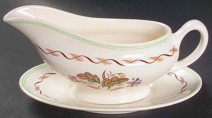 Woodland Gravy Boat & Underplate by Royal Doulton-1