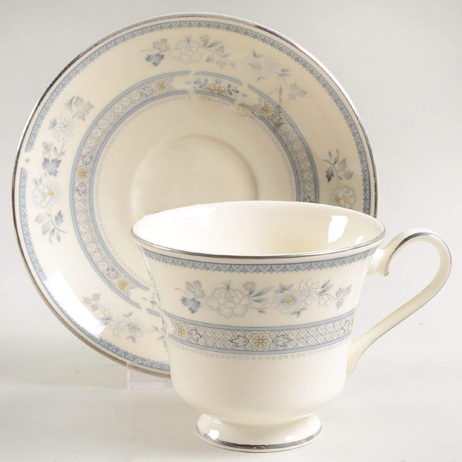 Woodland Footed Cup & Saucer Set by Royal Doulton-1