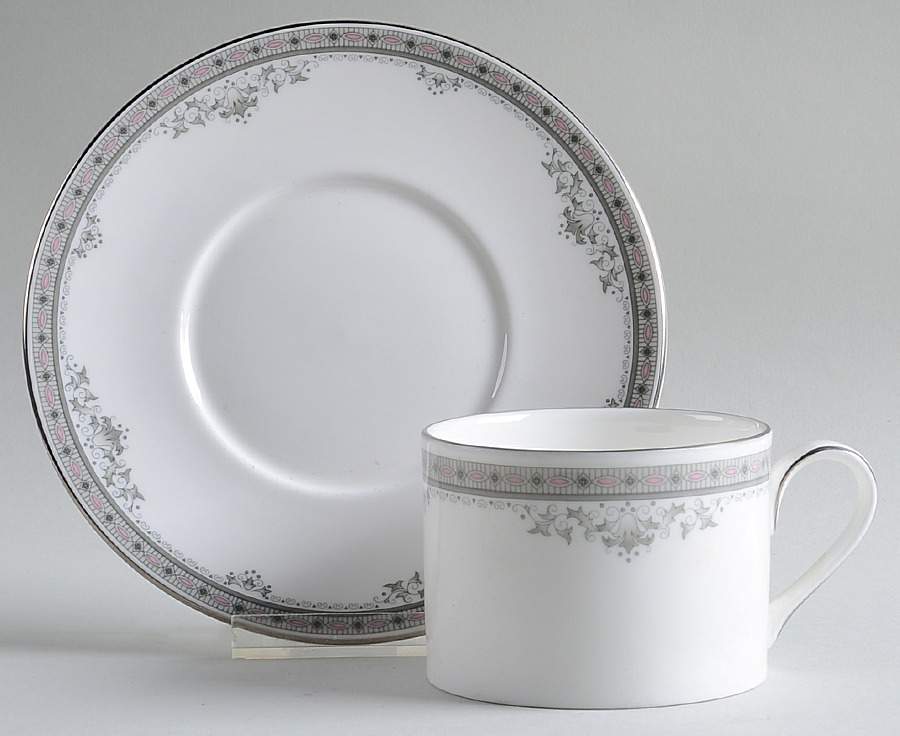 York Flat Cup & Saucer Set by Royal Doulton-1