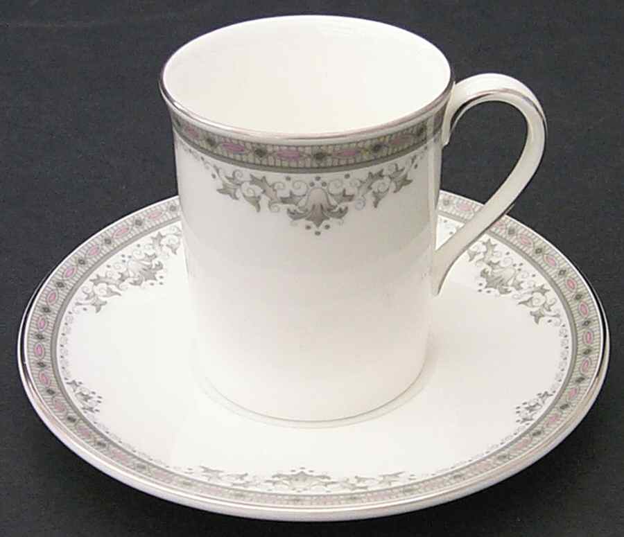 York Flat Demitasse Cup & Saucer Set by Royal Doulton-1